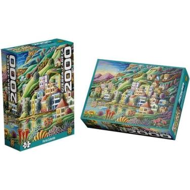 Imagem de Quebra-Cabeça - 2000 Peças - Porto Colorido - Grow - 4865
