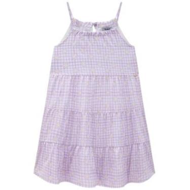 Imagem de Vestido Curto Infantil em Super Soft Lilás Floral Kukiê-Feminino