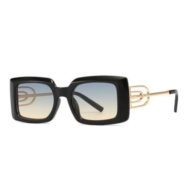 Imagem de JRLLFD Óculos de sol decorativos com perna de metal especialmente projetados para homens, templo retrô para mulheres (fotocrômicos)