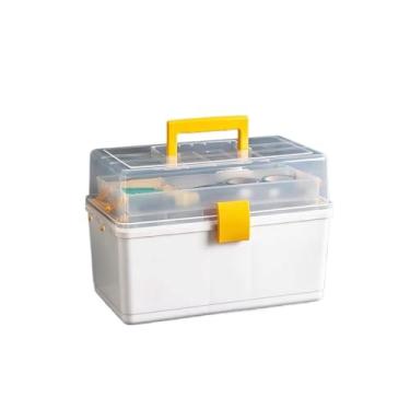 Imagem de Estojo de armazenamento Caixa de ferramentas de grande capacidade, caixa de ferramentas multifuncional, caixa de armazenamento doméstico dobrável, caixa de armazenamento de plástico, caixa de