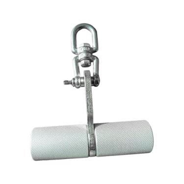 Imagem de harayaa Barra de puxada LAT, acessório de academia, alça de substituição, de cabo, alça antiderrapante, acessório para equipamento de fitness para, Prata