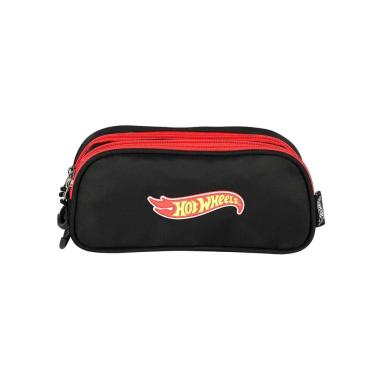 Imagem de Estojo Escolar Penal Hot Wheels Triplo Et49994 Preto