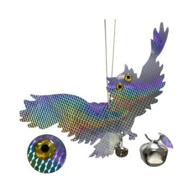 Imagem de Repelente De Pássaros Coruja a Laser Refletivo: Corujas Falsas Para Es