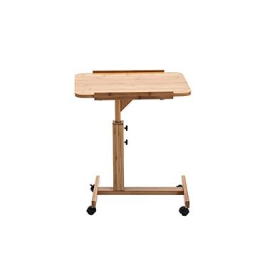 Imagem de Suporte de laptop ajustável para computador mesa lateral portátil para cama, sofá, leitura, mesa de café, 6040 cm/7040 cm (cor: 604062 cm)