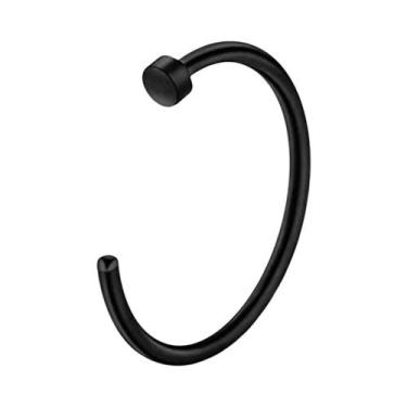 Imagem de Argola De Aço Inoxidável Para Nariz 18G 20G Estilo Simples Piercing De