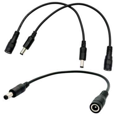 Imagem de Cabo conversor de energia de polaridade reversa de 5,5 mm x 2,1 mm CC para teclado, guitarra, piano, efeito, pedais, alto-falante, rádio. UpperFu