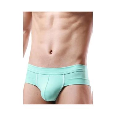 Imagem de Cuecas Masculinas De Cintura Baixa U-Convexas Modernas, Respiráveis, A