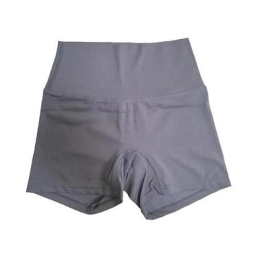 Imagem de Shorts De Yoga De Cintura Alta Em Cor Sólida Para Mulheres, Leggings D