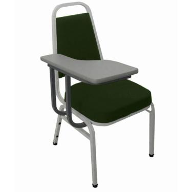 Imagem de Cadeira Universitária Empilhável Linha Hotel Plus Verde