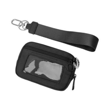 Imagem de Carteira Pequena Feminina Para Moedas E Cartões Com Zíper E Chaveiro -