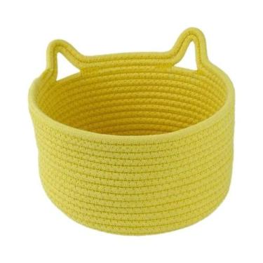 Imagem de Cesta De Armazenamento Em Forma De Orelha De Gato, Organizador De Mesa