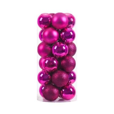 Imagem de Bolas De Natal De 6CM, 24 Peças, Enfeites Pendurados Para Decoração De