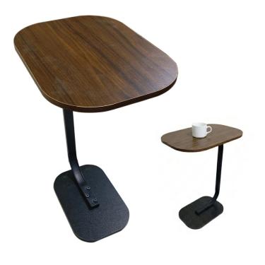 Imagem de Mesinha Lateral Apoio Multiuso Canto Sofa Cama Leitura Cafe Notebook Minimalista Compacta Versatil Home Office