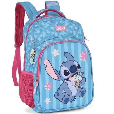 Imagem de Mochila Escolar de Costas STITCH Disney Azul e PINK Luxcel