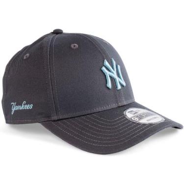 Imagem de Boné New Era 9FORTY Strapback New York Yankees Original, Grafite, Unic
