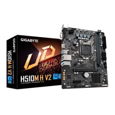Imagem de Placa Mãe Gigabyte, Para Intel H510m H, V2, LGA 1200 Ultra Durable, 2x, DDR4, Matx