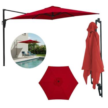 Imagem de Ombrelone Parede Lateral 2.0m Guarda Sol Piscina Jardim Importway Iwcj007