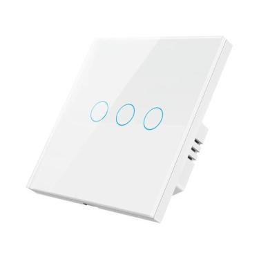 Imagem de Interruptor Inteligente WiFi Touch EU 1/2/3/4 Gangue, Requer Fio Neutr