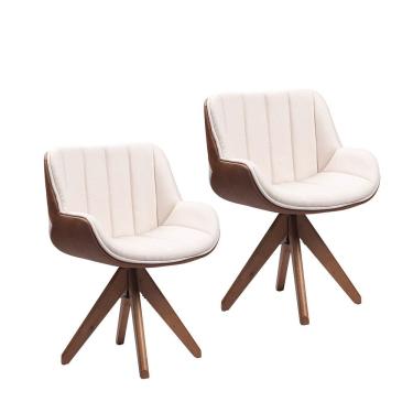 Imagem de Kit 2 Poltronas Palma em Madeira de Eucalipto Movellu Home