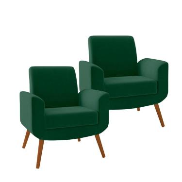 Imagem de Kit 2 Poltronas Turim em Madeira de Eucalipto Movellu Home