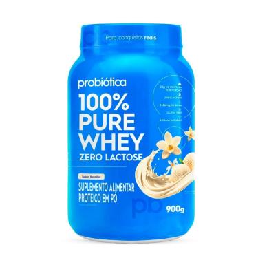 Imagem de 100% Pure Whey Zero Lactose 900g Probiótica-Unissex