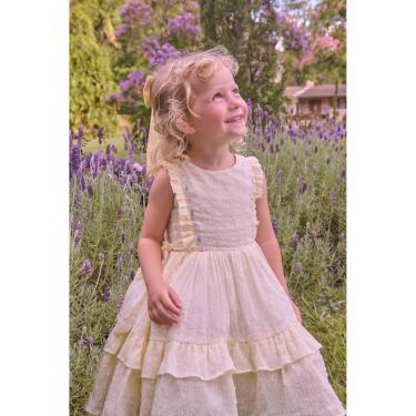Imagem de Vestido Infantil Laise Amarelo Com Flores Petit Cherie-Feminino