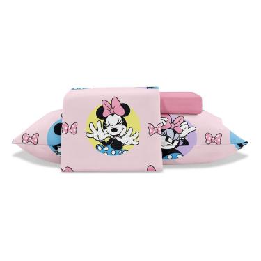 Imagem de Jogo De Cama Solteiro 300 Fios Disney Minnie 3 Peças Jolitex