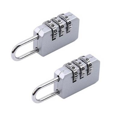 Imagem de Cadeados Coloridos Com Código de combinação Número kit Com 2 - Prime, 