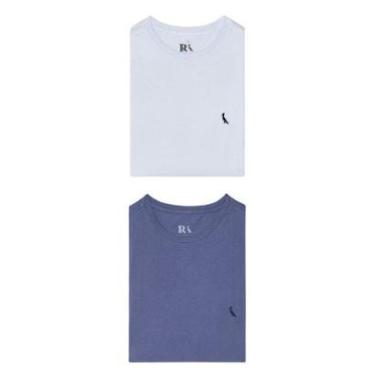 Imagem de Kit 2 Camisetas Gota Marinho E Branca Pica Pau Bordado Reserva-Masculino