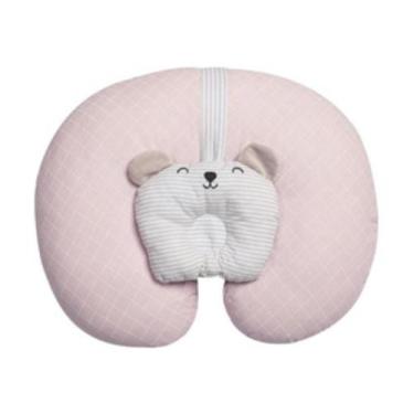 Imagem de Almofada Amamentação Bebe Enxoval Papi Cor:Azul, Rosa