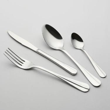 Imagem de Kit 24 Peças Talheres Faqueiro Home&Co Filadelfia Aço Inox Prateado Faca Garfo Colher