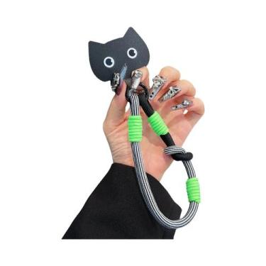 Imagem de Corda De Pendurar Para Celular iPhone 16 Com Design De Gato, Alça Dive