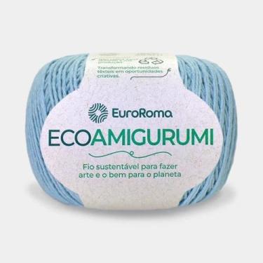Imagem de Fio Ecoamigurumi 254 Metros 8/7 160g Cor 900 Azul Bebê - Euro Roma - E