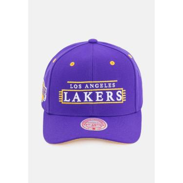 Imagem de Boné Mitchell & Ness Aba Reta Los Angeles Lakers Masculino-Masculino