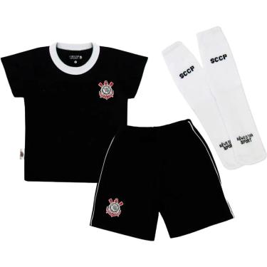 Imagem de Kit Uniforme Corinthians Revedor Infantil-Unissex