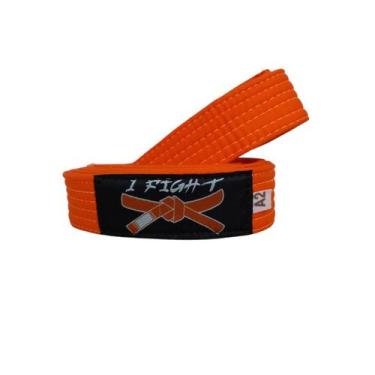Imagem de Faixa Kimono Artes Marciais Judô Jiu-Jitsu Adulto - 1 Fit, A4, Laranja