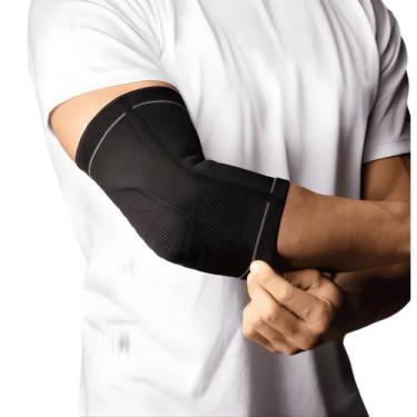 Imagem de Protetor de cotovelo (cotoveleira) basic n1 sport p preto, P, Preto