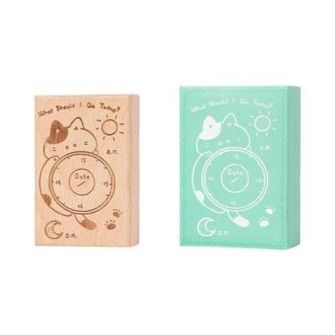 Imagem de Carimbo De Madeira Retrô Para Agenda E Anotações Diárias, Em Madeira D