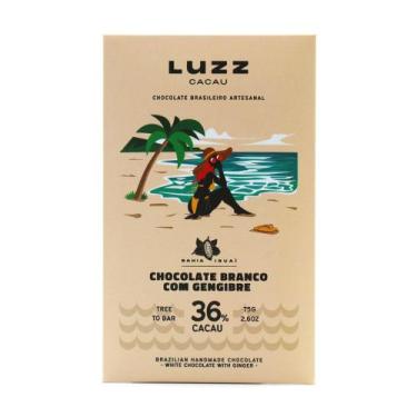 Imagem de Chocolate Branco com Gengibre Luzz Cacau - 75g