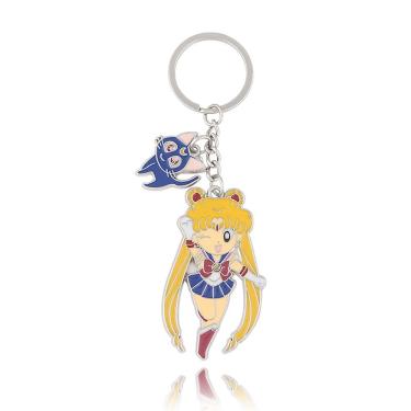 Imagem de Pingente de chaveiro Sailor Moon Usagi Tsukino & Luna