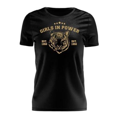 Imagem de Tshirt Blusa Meninas T-shirt Estampada Manga Curta Girls In Power Feminina-Feminino