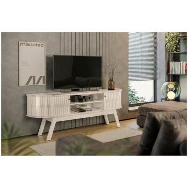 Imagem de Rack Bancada Valência Calacata Off White - Madetec - MADETEC MOVEIS, C