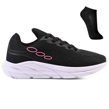Imagem de Kit Tenis Esportivo Unissex Treino Academia + Meia - Light, 38, Branco