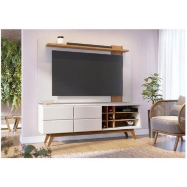 Imagem de Rack com Painel Extensivo para TV até 70 Pol 180x172cm Colibri, Off Wh