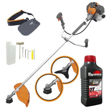 Imagem de Roçadeira Profissional RL430-P Plus Tekna Á Gasolina 2T 43cc 1,7HP de Potência Robusta e de Alta Performance Com Partida Leve e Fácil + ÓLEO TOYAMA 2T