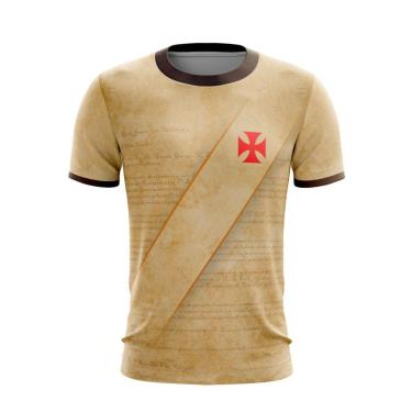 Imagem de Camisa Vasco da Gama Oficial Epic Plus Size Libertadores 98 Bege Camiseta Original Histórica-Masculino