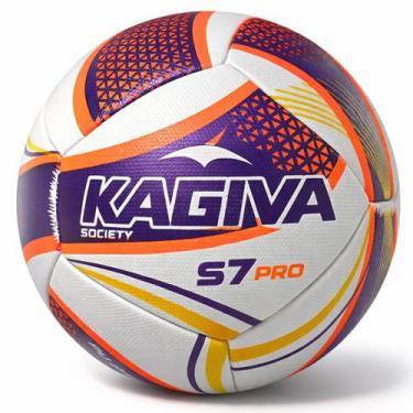 Imagem de Bola Society Kagiva S7 Pro, Roxo, Laranja neon, Branco