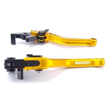 Imagem de Manete Esportivo Reforçado Monster Multistrada Dark Stripe Gravado a L