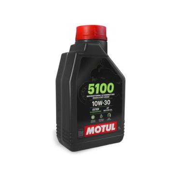 Imagem de Óleo Motor Motul 10W30 5100 Semi Sintético Motos 4T 1 Litro