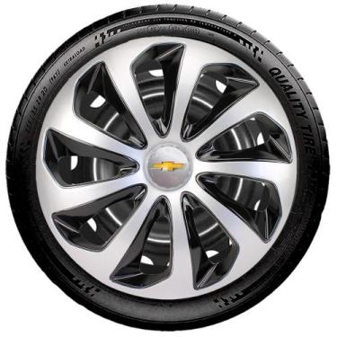 Imagem de Calota 15 Velox Prata Preta Gm Corsa Celta Montana Cobalt (Unidade) - 